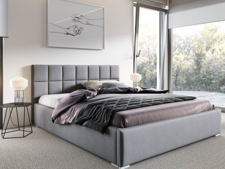 Łóżko tapicerowane SIMON z pojemnikiem