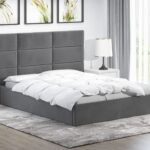 Łóżko tapicerowane/skrzynia bez zagłówka/wezgłowia z pojemnikiem