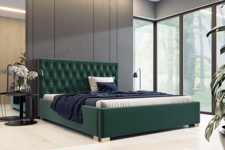 Łóżko tapicerowane LEO z pojemnikiem