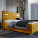 Łóżko kontynentalne ANTOS z dwoma pojemnikami