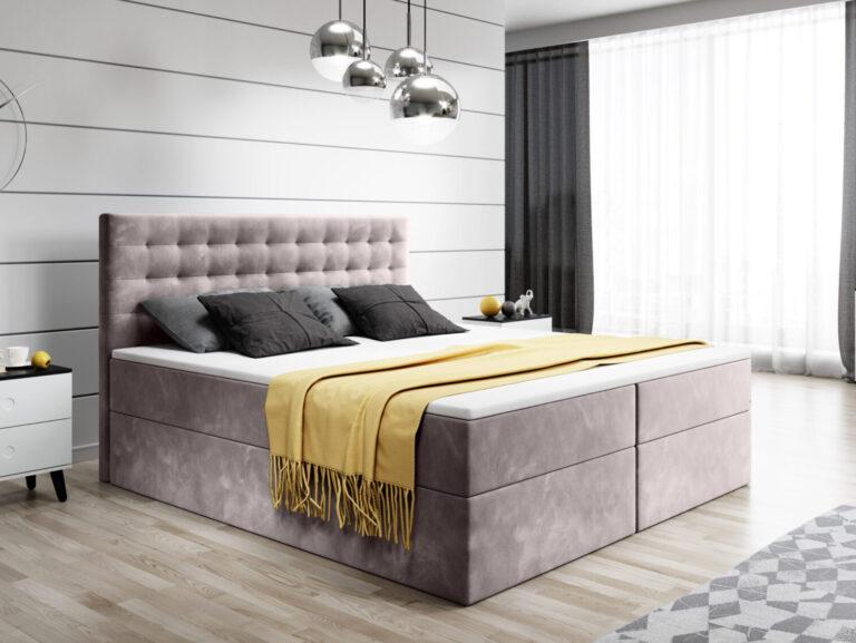 Łóżko kontynentalne BARRY z dwoma pojemnikami