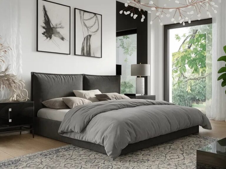 Łóżko tapicerowane GRAND z pojemnikiem