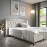 Łóżko kontynentalne ELMA z dwoma pojemnikami