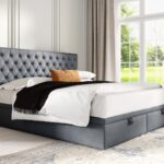 Łóżko tapicerowane NEO SLIM z dwoma pojemnikami