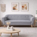 Sofa trzyosobowa DINA w stylu skandynawskim